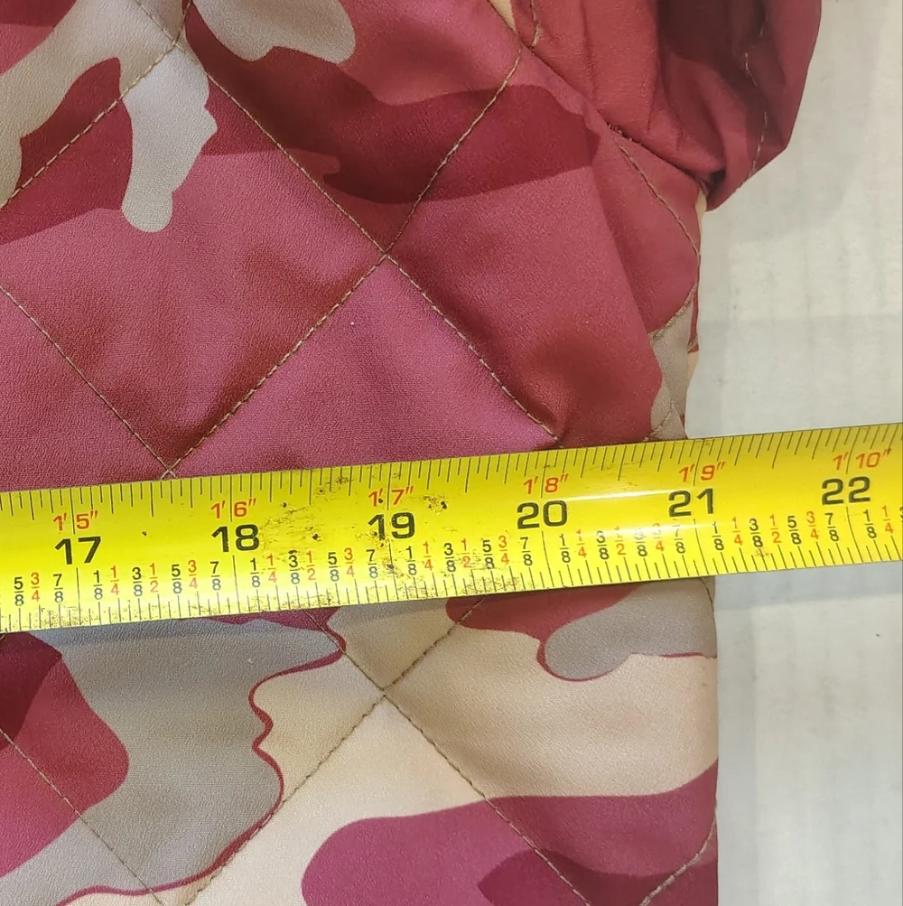 Levi's Red and‎ Tan Camo Bomber Jacket